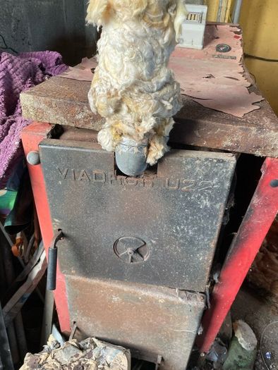Old wood pellet boiler