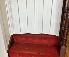 Two Babydan auto retracting stair gates plus brand new extensions