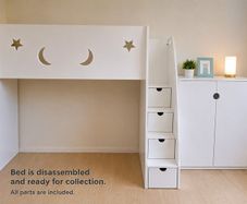 Children's White Bunk Bed with Storage(PLEASE READ A AD)!!!!