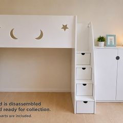 Children's White Bunk Bed with Storage(PLEASE READ A AD)!!!!