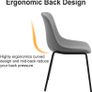 Dining Chair Set of 2pcs with Solid Iron Legs, Desk Chairs with Soft Seat Cushion, Suit for Living Room & Bedroom, Gray (FREE POSTAGE) Image 4