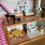 Large wooden dolls house with furniture Image 3