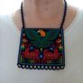 Beaded necklace with black agates Image 3