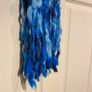 Chunky knit blue scarf Image 4