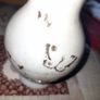 Antique Fenton Milk Glass Vase Ruffled Sky Blue Rim, Postage Available or Collection Image 2