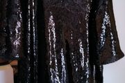 New River Island Women blouse , sequins, Black, size UK 14