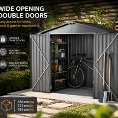 Metal Shed With Double Doors