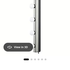 Ikea wall lamp lights perfect for make up or selfies