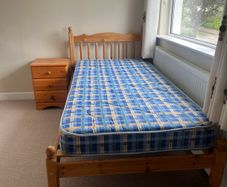 Single bed and guest bed