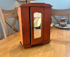 Antique French Scratch Built Miniature Wardrobe