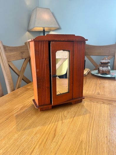 Antique French Scratch Built Miniature Wardrobe
