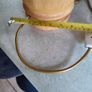 Vintage Hand turned wood table lamp 60 CM. tall. Image 4