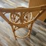 Vintage stool bamboo and wicker rattan Image 6