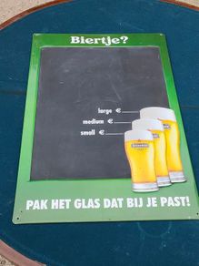 59x39 CMS Dutch Heineken enamel sign.