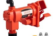 AC Electric Oil Transfer Pump, 8 ft/2.4 m Max Suction Lift, 37 ft/11.28 m Max Lift, Overheat Protection, for Gasoline Diesel Kerosene Biodiesel Ethanol