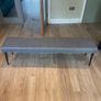 ARK Extendable Grey Kitchen table with bench Image 4