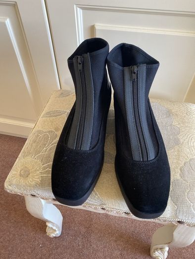 Unisa size 41 black fabric ankle boot - worn once