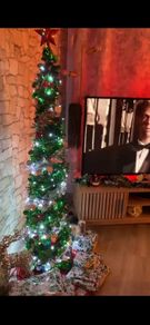 Pop up tinsel Christmas tree