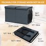 Large Toy Chest Storage Organizer Box with Lid, Collapsible Fabric Box Container Bin for Home, Nursery, Playroom Boys Girls Toys Organizing, Grey Image 5