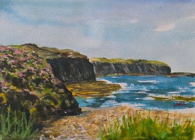 Spanish point watercolour