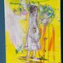 Framed Original Painting Eclectic Art Dublin Wedding Dress Art Bridal Original Art - Fashion Art - Couture Bride - Irish Figurative Art Image 6