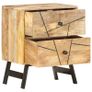 Bedside Cabinet 40x30x50 cm Solid Mango Wood Image 4
