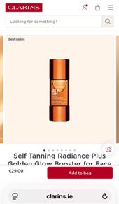 Clarins Self Tanning Golden Glow Booster for Face