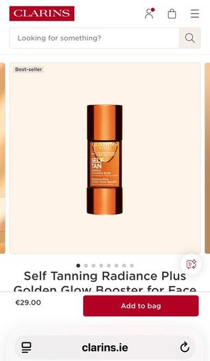 Clarins Self Tanning Golden Glow Booster for Face