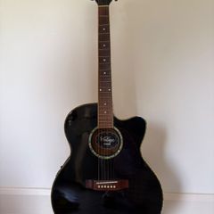 vintage electroacoustic guitar