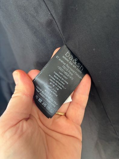 Bash Bazile black coat