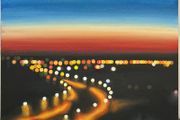 Original oil painting on canvas board