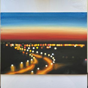 Original oil painting on canvas board