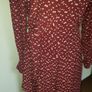 Zara burgundy midi dress uk 10 to small 12 Image 3