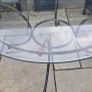 Glass top garden table Image 2
