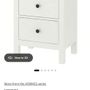 IKEA HEMNES bedside locker Chest of drawers - white