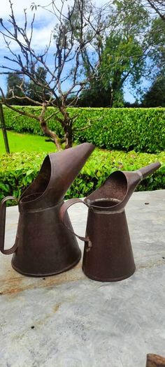 antique oil jugs