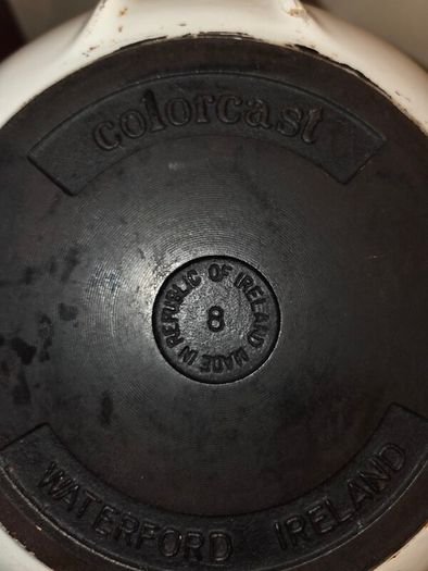 1960's Cast Iron Colorcast Waterford Skillet No 8