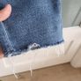 PRIMARK high rise frayed hem jeans Sz 12 Image 7