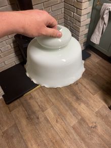 antique glass lamp shade