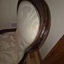 Victorian Style Vintage Balloon Back Upholstered Nursing Chair Image 6