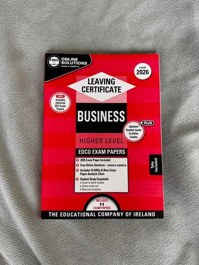 Business higher level edco 2026 exam papers