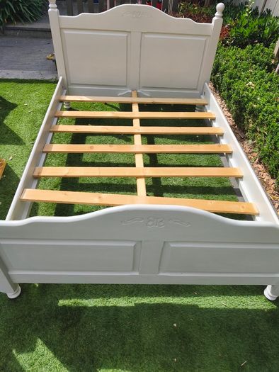 Wooden bed frame