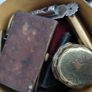 Antique Victorian Edwardian Traveller Box with Contents Job Lot Image 3