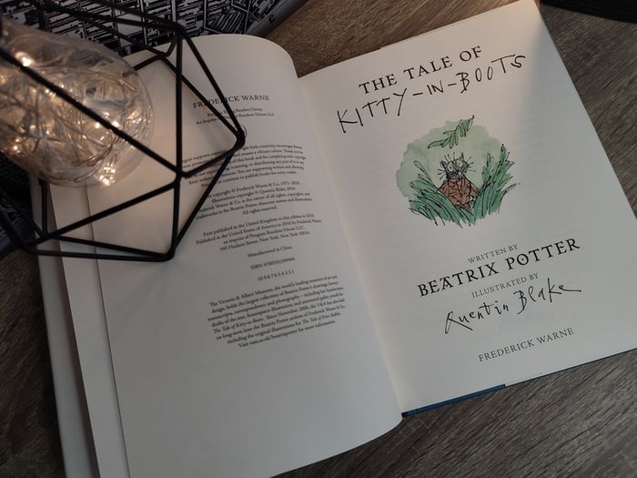 The Tale of Kitty-in-Boots ! by Beatrix Potter ! Hardcover ! WIth Audiobook ! CD ! 2016 ! by Warne !