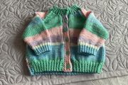 Hand knit Baby Cardigan