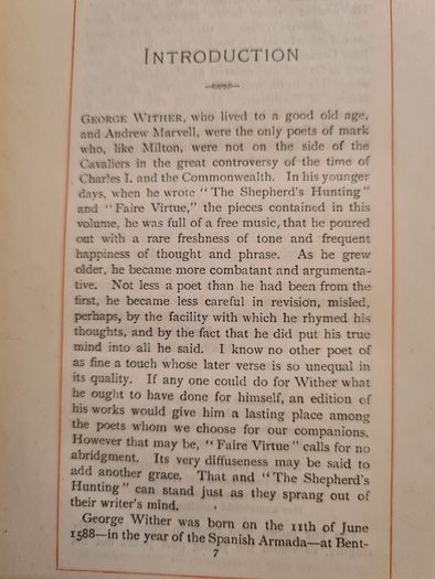 George Wither  POEMS Hardback.  This Edition Is Limited To 500 Copies.