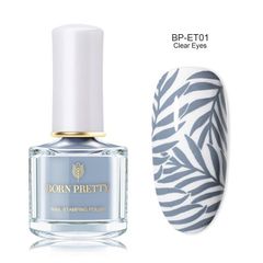 Born Pretty Nails stamping polish grey ET01 Nail art