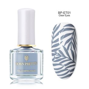 Born Pretty Nails stamping polish grey ET01 Nail art