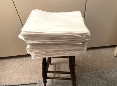 Large paperbacked bags