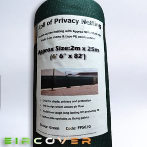Privacy  Fence Screens 2m x 25m Green 170 gsm